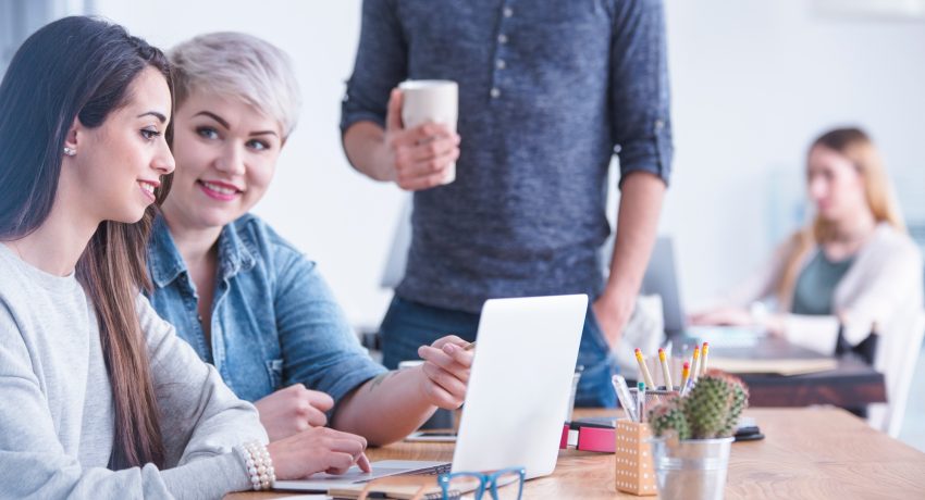 Workers at advert agency